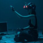 Ai Revolution - A Woman in a Tank Top Using a VR Headset