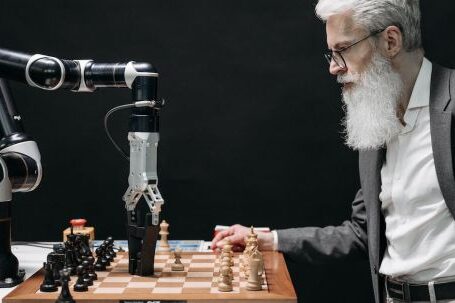 Ai Innovation - A Bearded Man Playing Chess